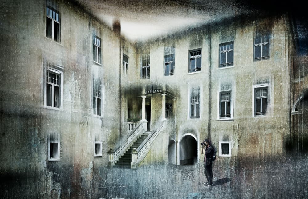 Moody Building Photographer by Raffaele Corte — canvas wall art