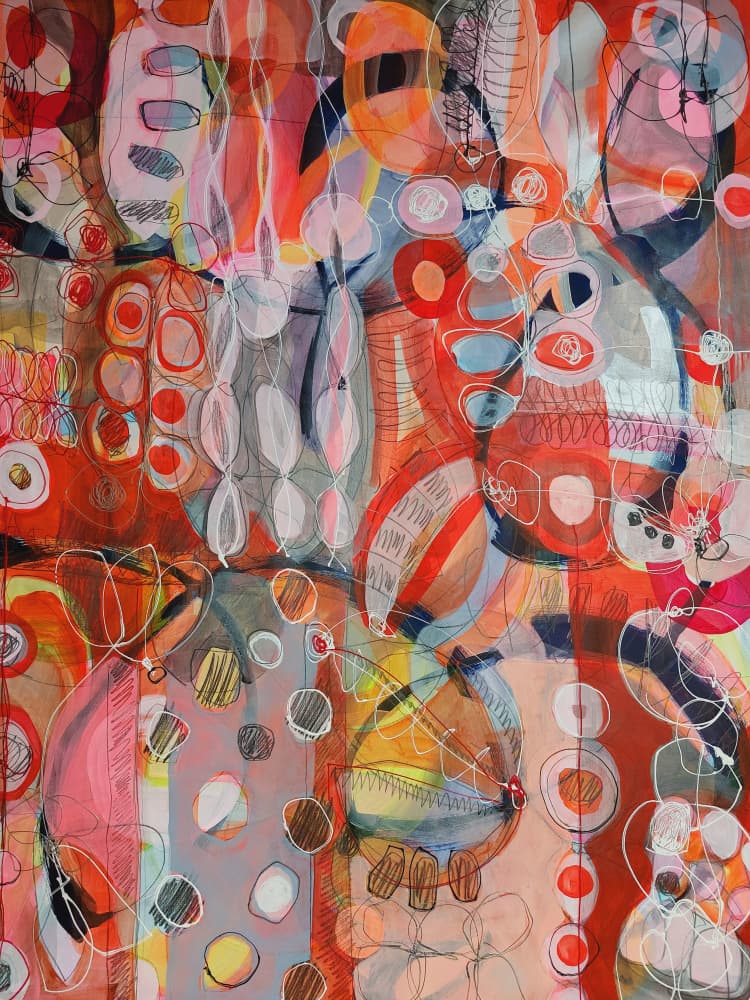 Dynamic Abstract Forms by Monika Riethmueller — canvas wall art
