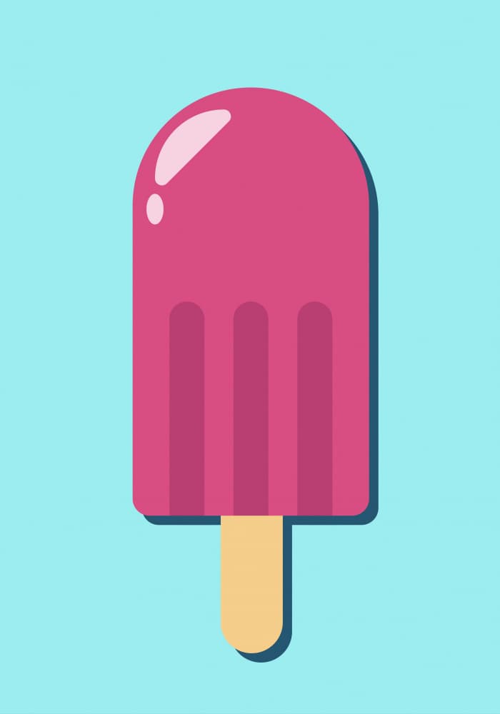 Summer Pink Popsicle by Athene Fritsch — canvas wall art
