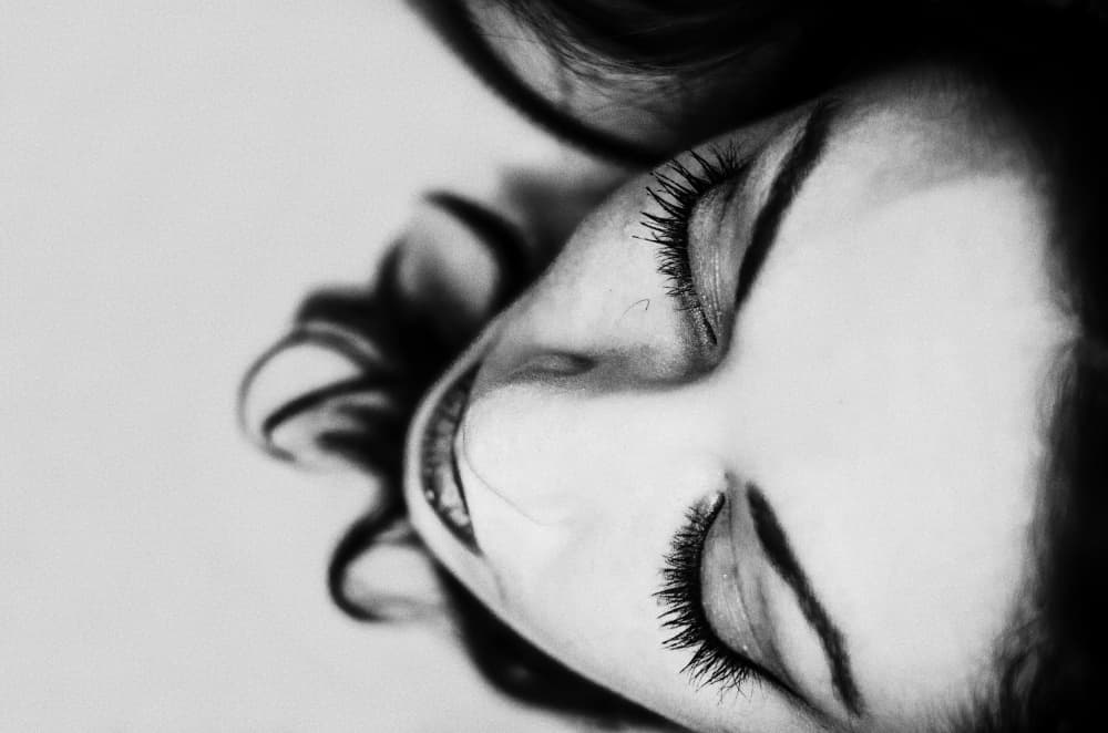 Peaceful Woman Dreaming by Davide Mennitto — canvas wall art