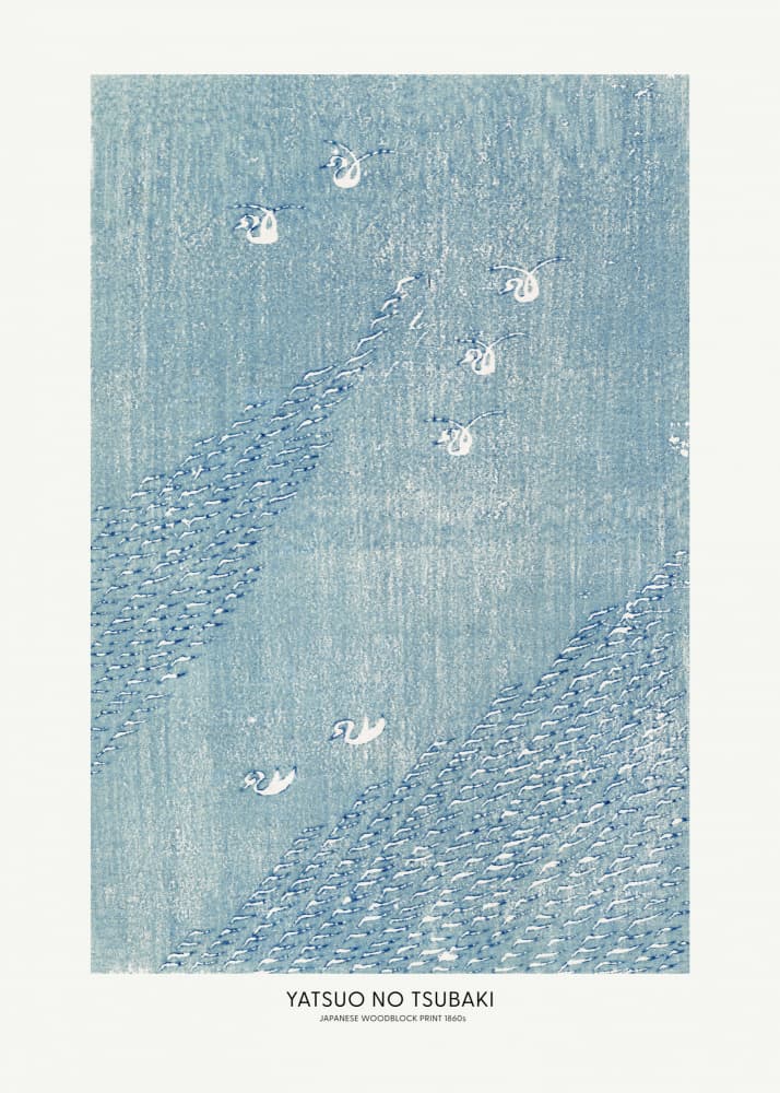 Japanese Woodblock Print 1860s by Yatsuo No Tsubaki — canvas wall art