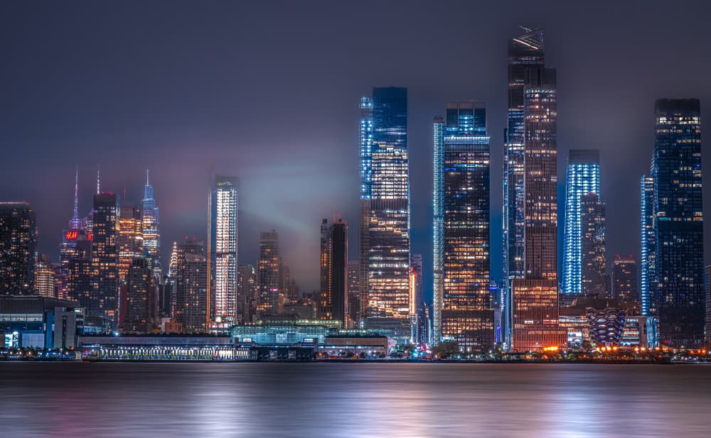 Metropolis Blue Hour by Hasan Dimdik — canvas wall art