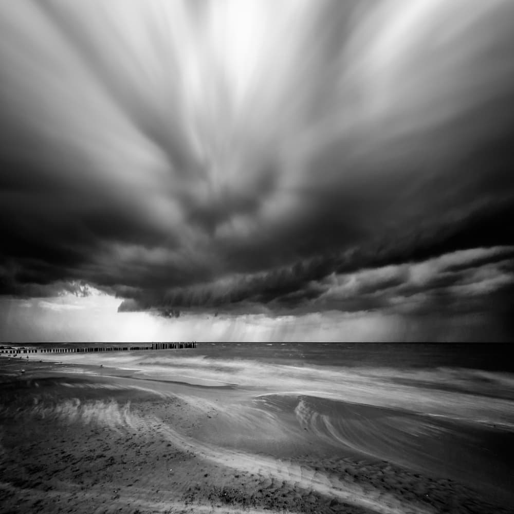 Dramatic Coastal Storm by Piotr Krol (Bax) — canvas wall art