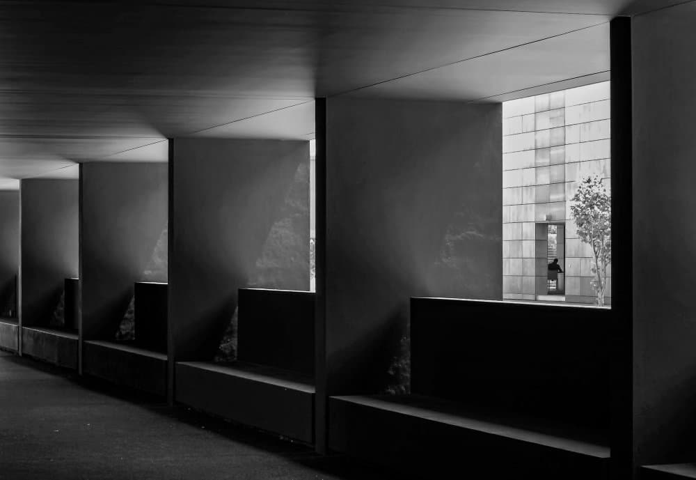 Light Through Urban Forms by Miguel Silva — canvas wall art