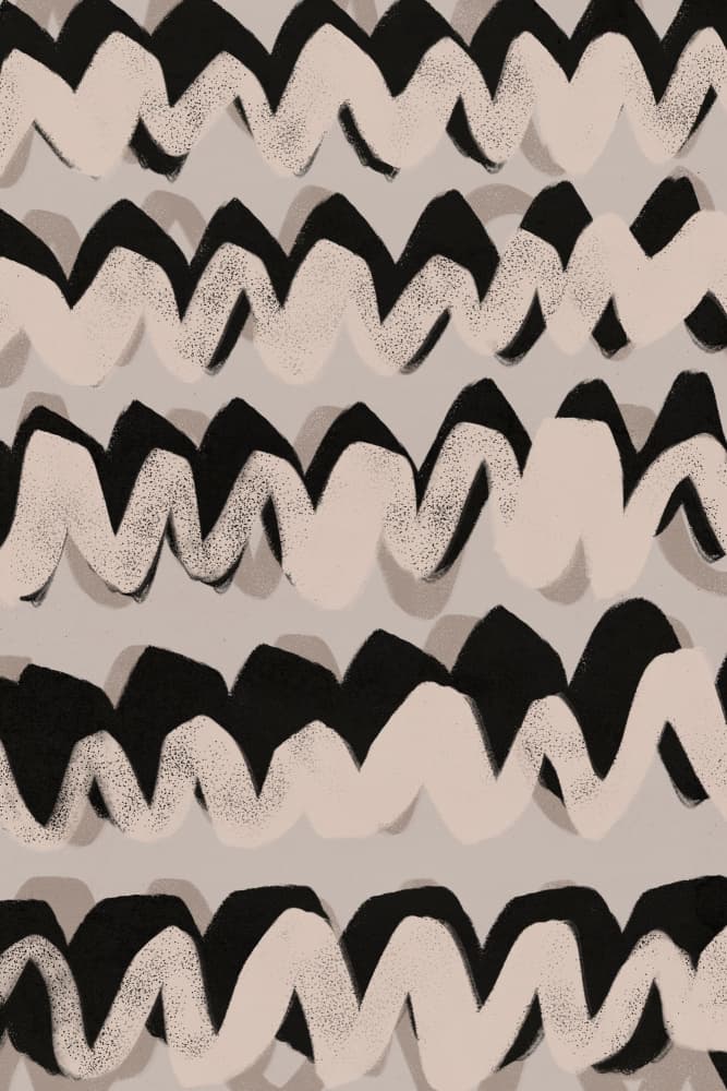 Zigzag Symphony by Treechild — canvas wall art