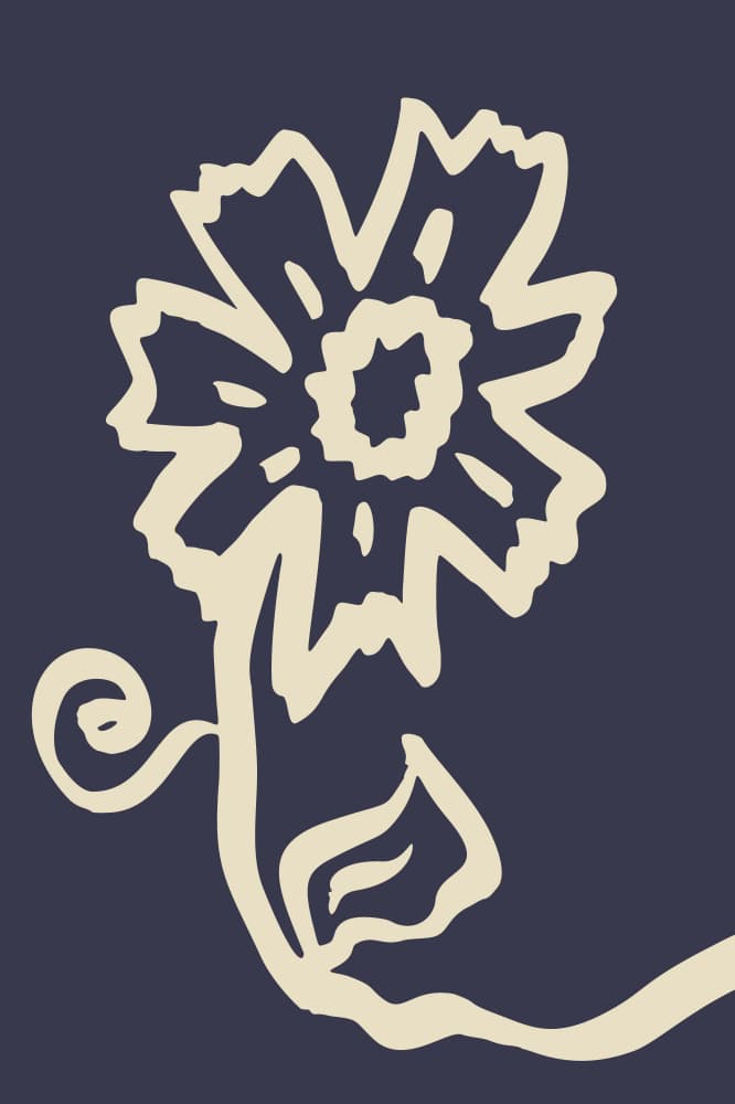 Modern Floral Illustration by Anna Rose — canvas wall art