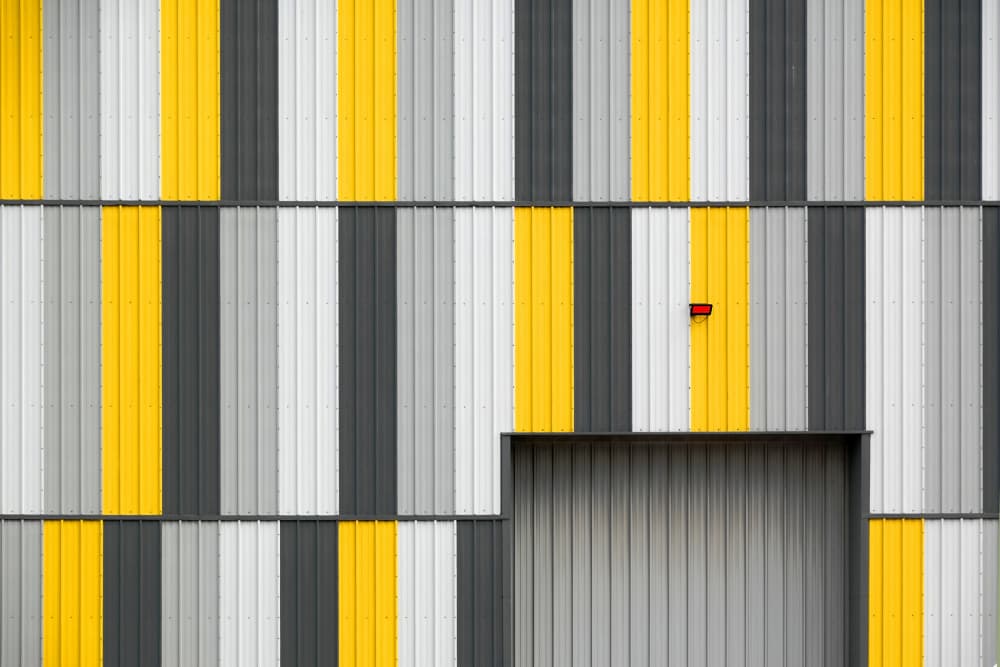 Yellow Gray Geometry by Hans-Wolfgang Hawerkamp — canvas wall art