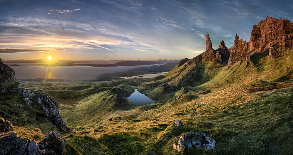 Old Man Storr Golden Sunrise