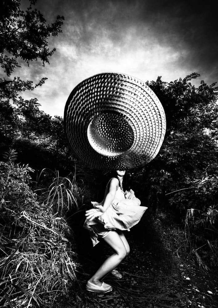 Surreal Hat Woman by TORU MATSUNAGA — canvas wall art