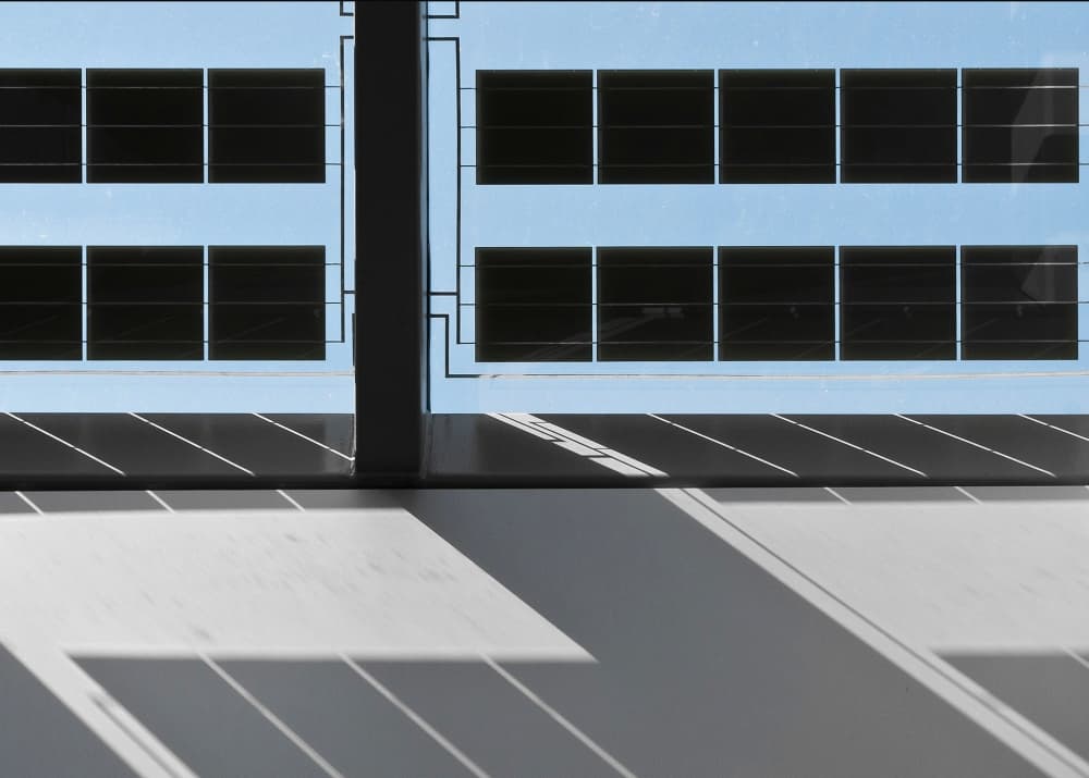 Geometric Architectural Shadows by Henk van Maastricht — canvas wall art