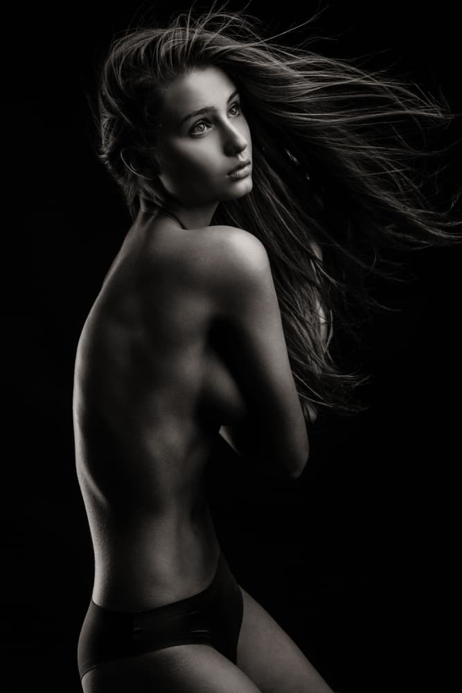 Dramatic Monochrome Beauty by Martin Krystynek MQEP — canvas wall art