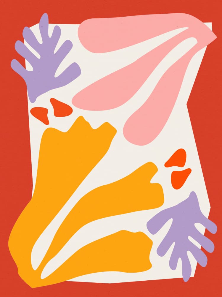 Flowing Shapes by Treechild — canvas wall art
