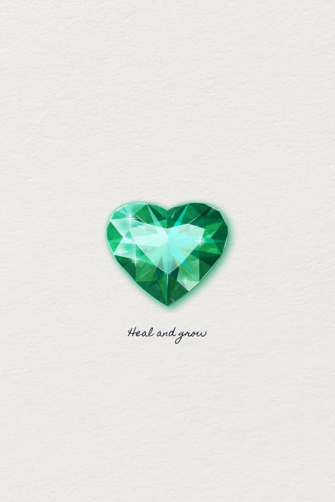 Healing Emerald Heart by Xuan Thai — canvas wall art
