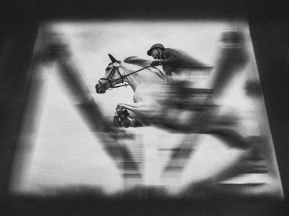 Dynamic Horse Jump by Antonyus Bunjamin (Abe) — canvas wall art