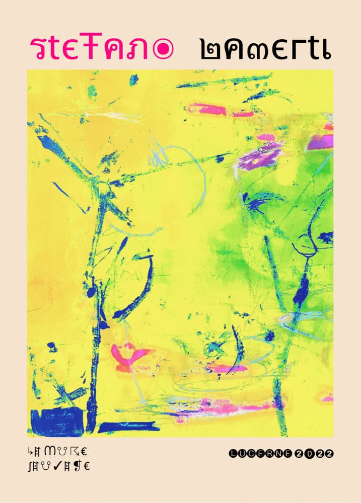 Vibrant Abstract Energy by Stefan Bammert — canvas wall art