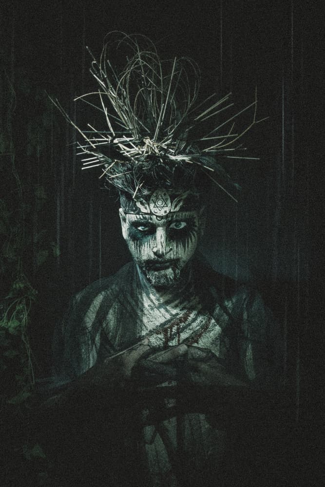 Dark Shaman Gaze by Dipankar Paul — canvas wall art