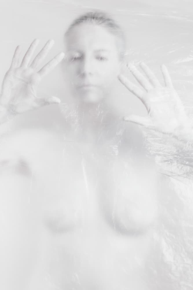 Ethereal Figure Entrapped by Claudio Viarengo — canvas wall art