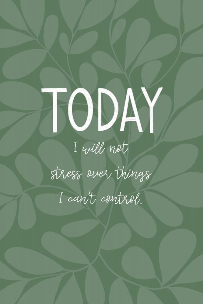 Inspirational Green Leaf Quote by EMELIEmaria — canvas wall art