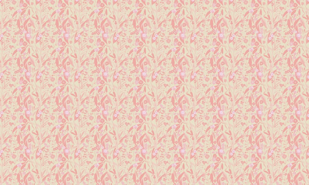 Soft Pink Botanical Pattern by Josie George — canvas wall art