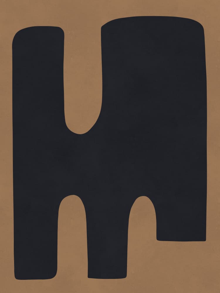 Earthy Abstract Flow by Vitor Costa — canvas wall art