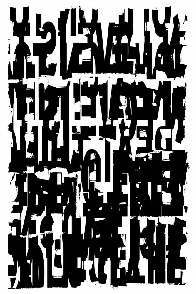 Urban Type Collage by cartissi — canvas wall art
