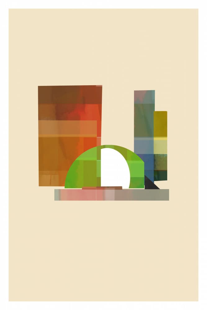 Vibrant Abstract Shapes by cartissi — canvas wall art