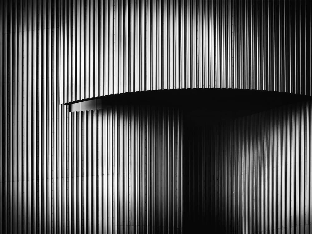 Industrial Shadow Play by Christopher Budny — canvas wall art