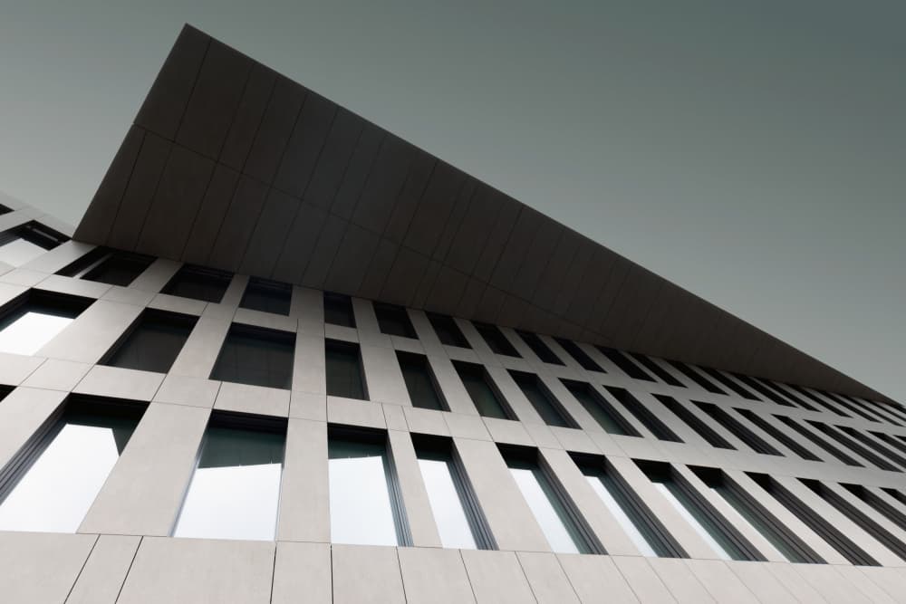 Modern Architectural Angles by Roswitha Schleicher-Schwarz — canvas wall art