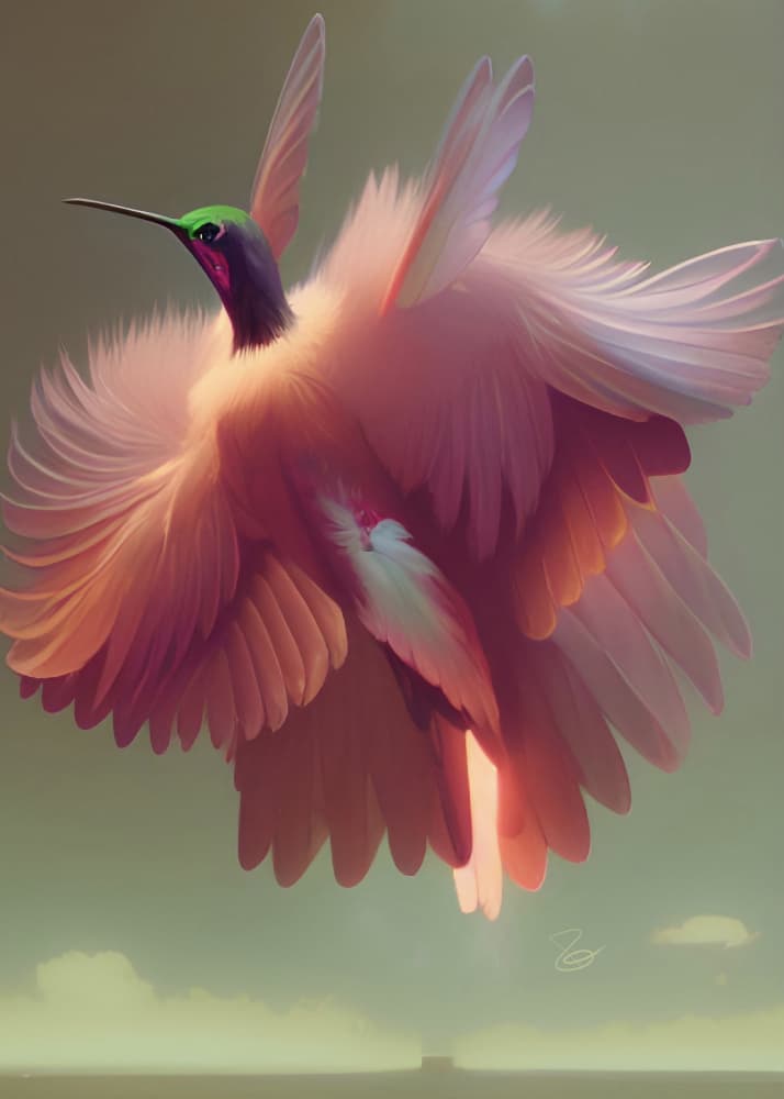 Vibrant Ethereal Bird by Ruth Day — canvas wall art