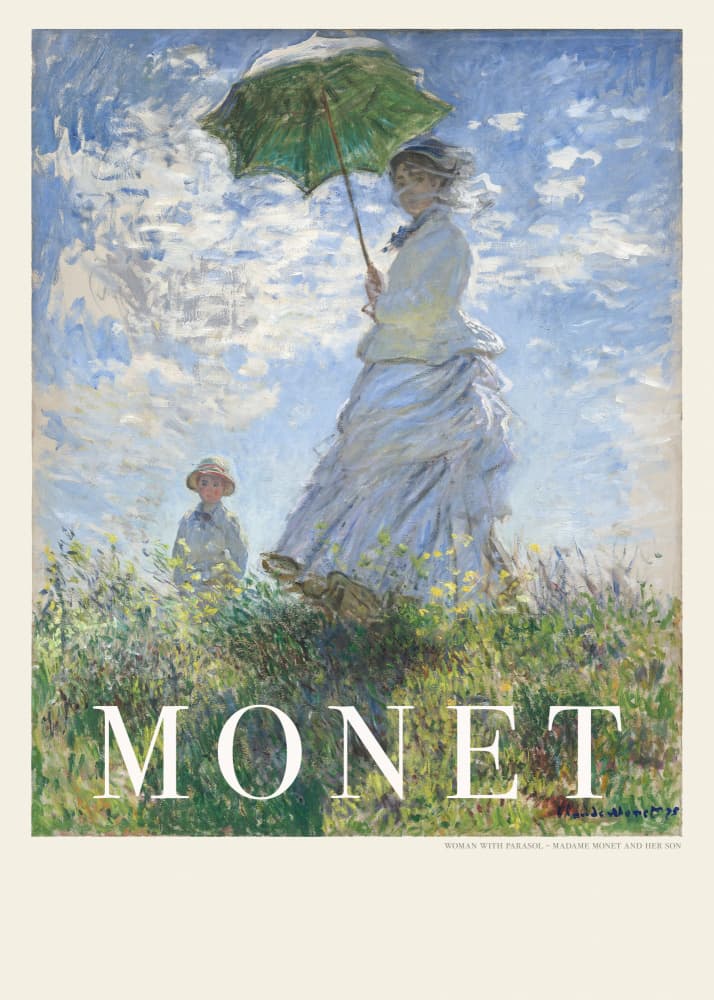 Woman With Parasol by Claude Monet — canvas wall art