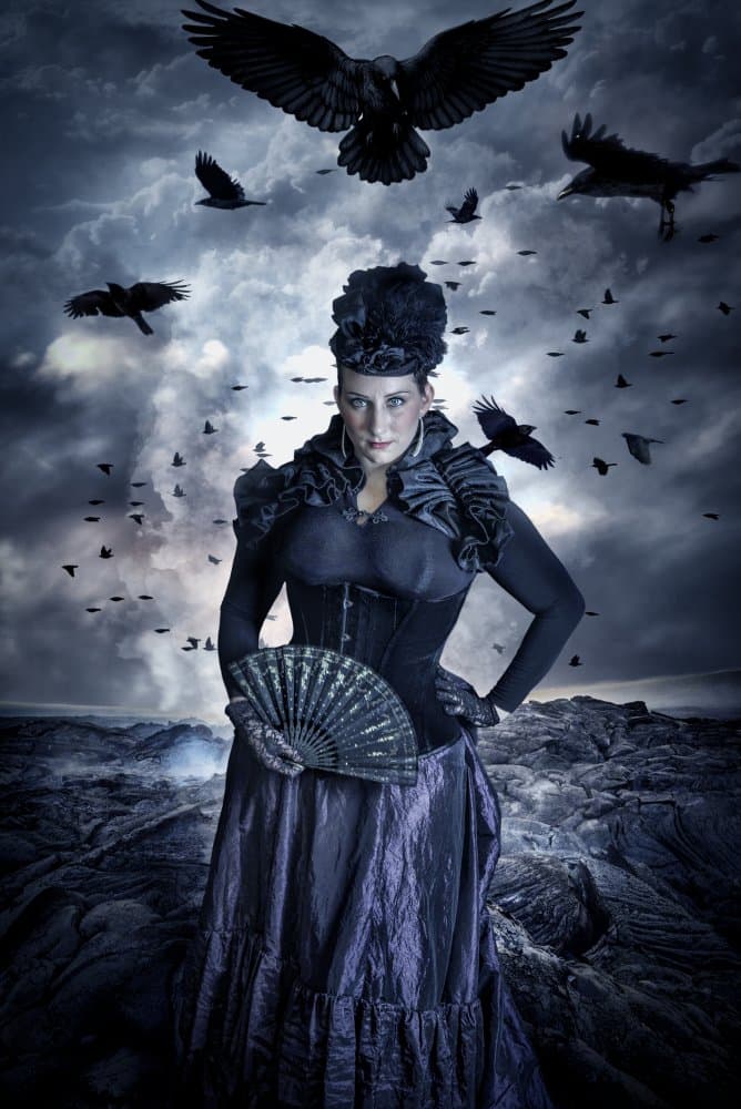 Dark Raven Queen by Peeters Jos — canvas wall art