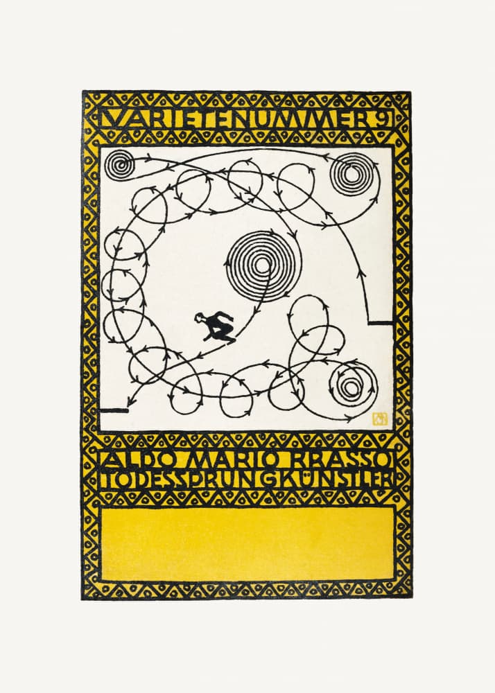 Variety Act 9  Also Mario Brasso, %22leap of Death%22 by Moriz Jung — canvas wall art