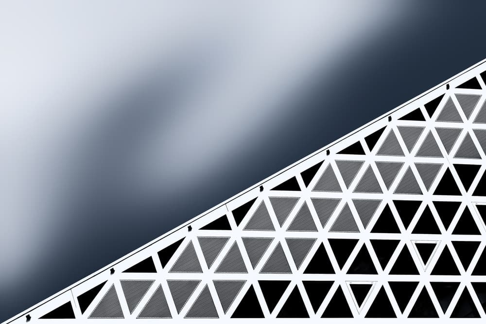 Sleek Geometric Structure by Jeroen van de Wiel — canvas wall art