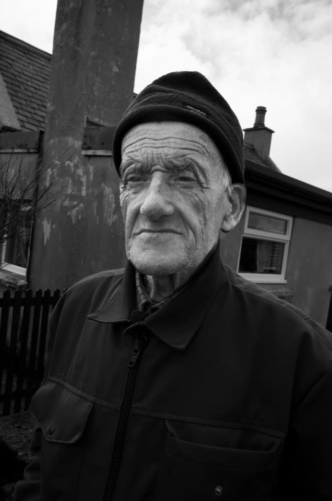 Weathered Face Portrait by Erik Engström — canvas wall art