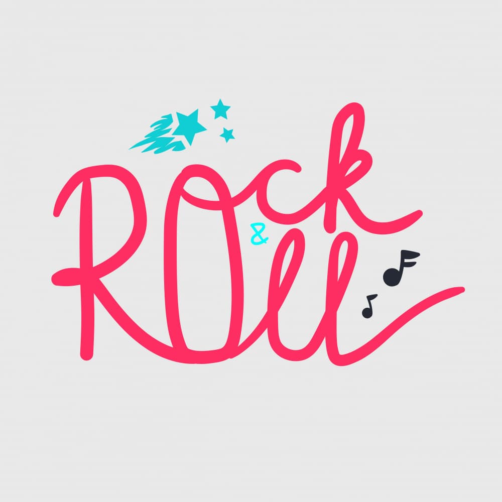Vibrant Rock And Roll by Marika Barsrsind — canvas wall art