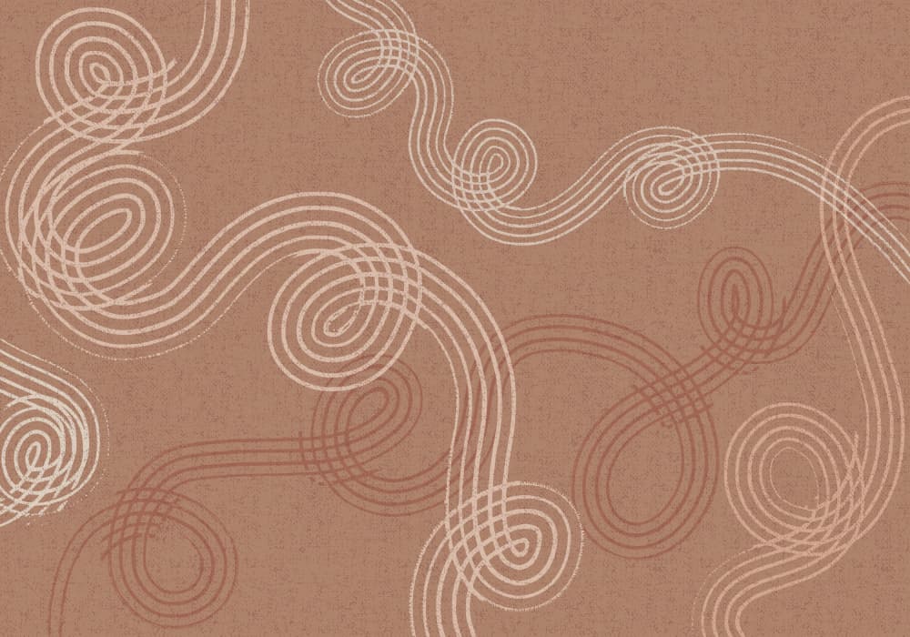 Abstract Organic Curves by Annick — canvas wall art