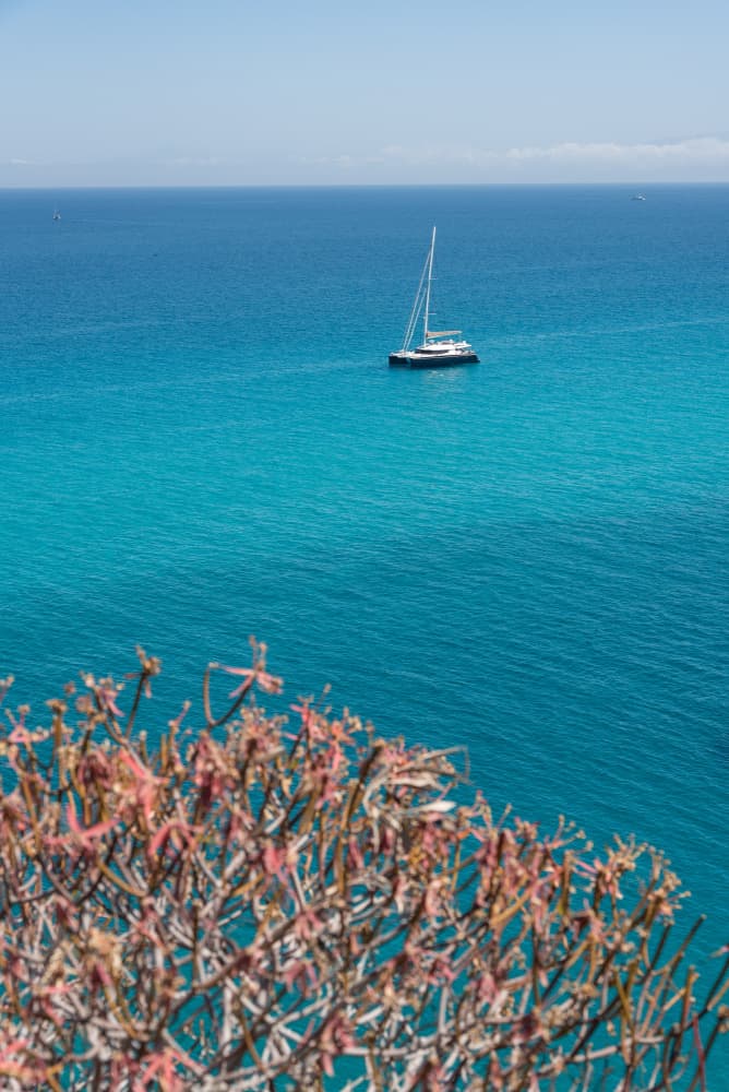 Turquoise Sea Sailboat by Photolovers — canvas wall art