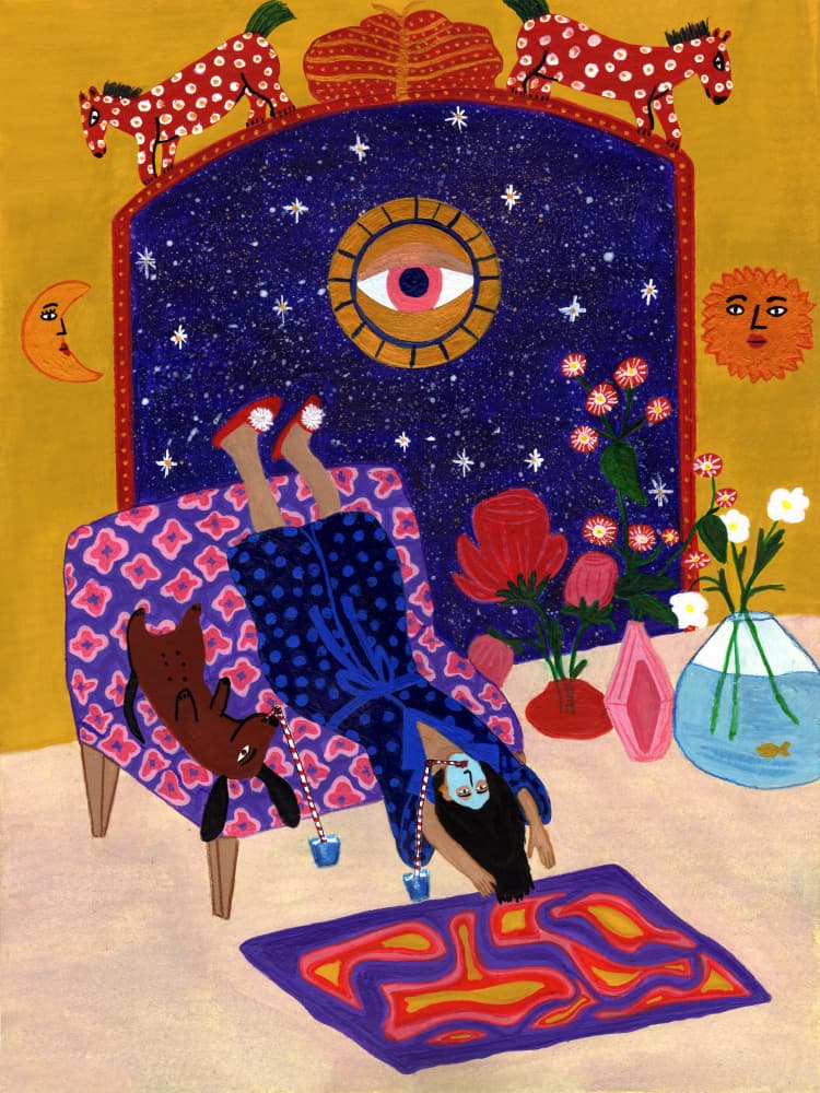 Day off from office by Jota de jai — canvas wall art