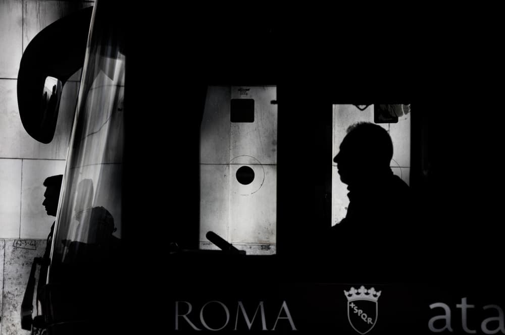 Urban Profiles Rome by Antonio Grambone — canvas wall art