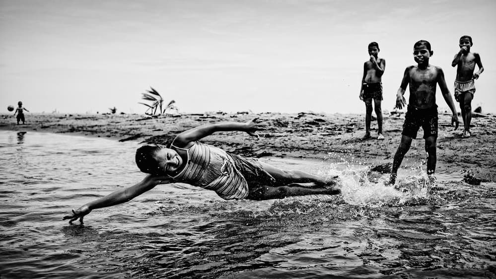 Joyful Water Play by PAUL GOMEZ — canvas wall art