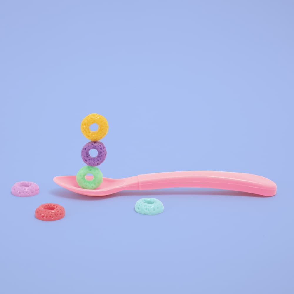 Pastel Cereal Spoon by Julia Ramiro — canvas wall art