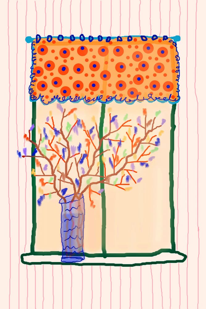 Colorful Window Vase by Christina Sillen — canvas wall art