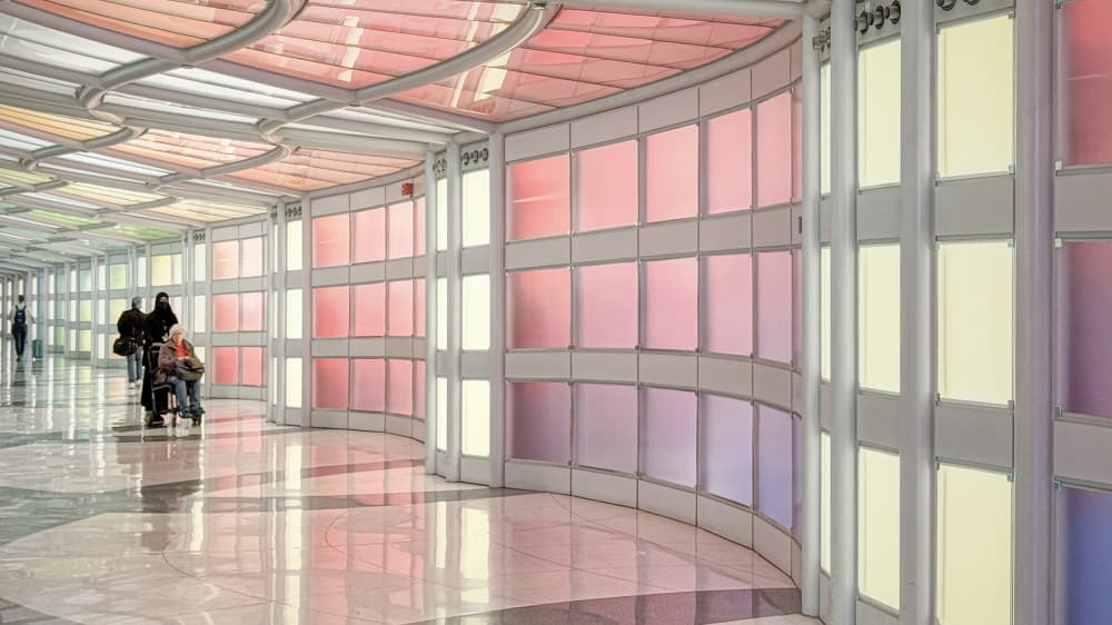Colorful Light Passage by Bruno Flour — canvas wall art