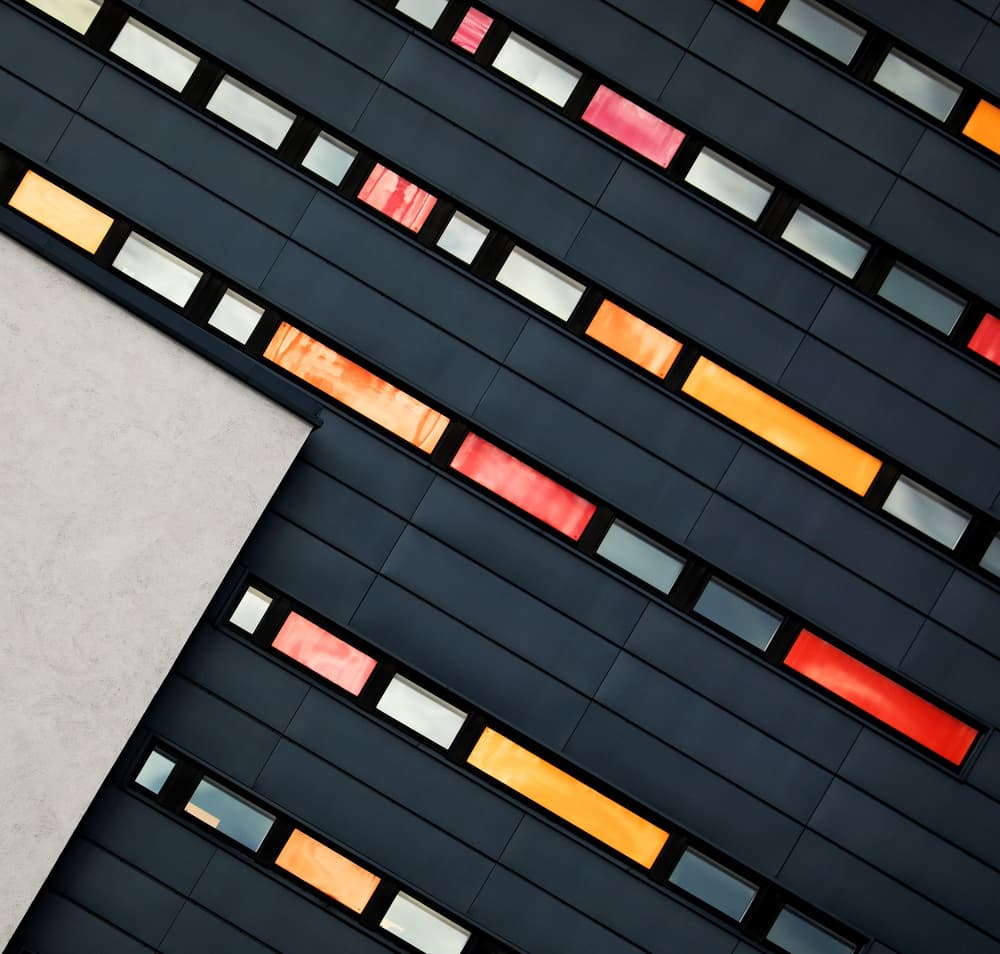 Modern Diagonal Windows by Hans-Wolfgang Hawerkamp — canvas wall art