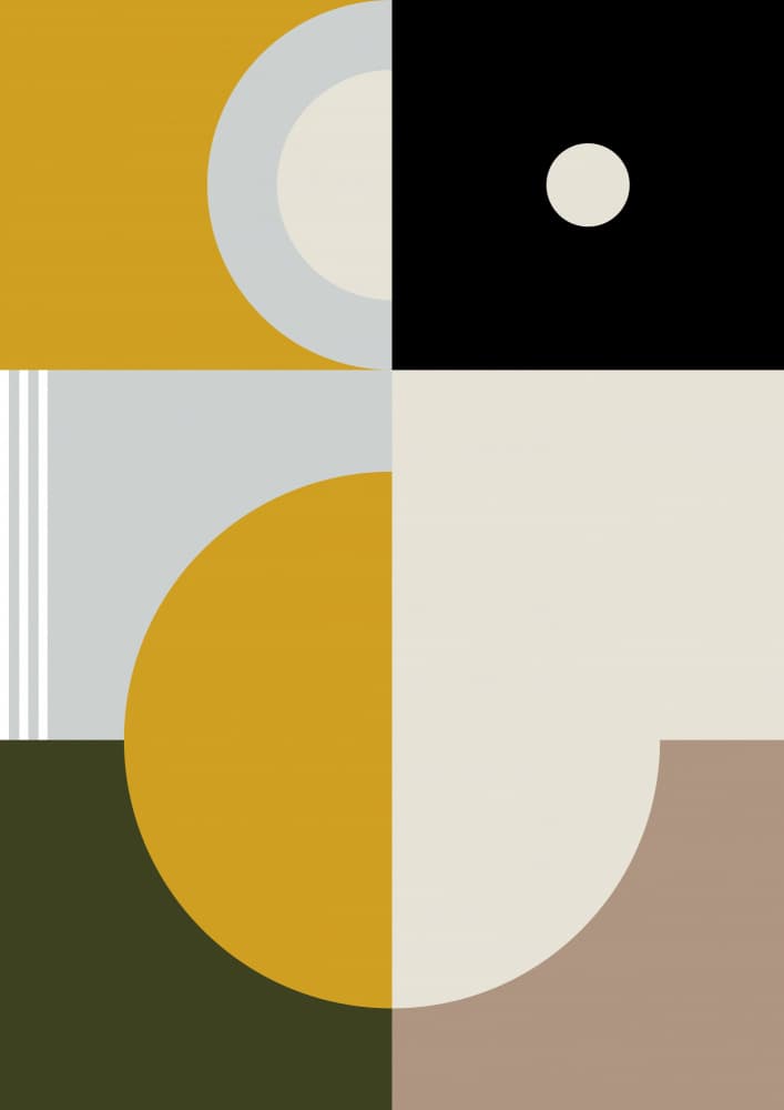 Geometric Color Blocks by Nilesh Kulkarni — canvas wall art