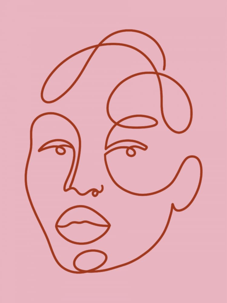 The Way We Art I - Pink by Shatha Al Dafai — canvas wall art