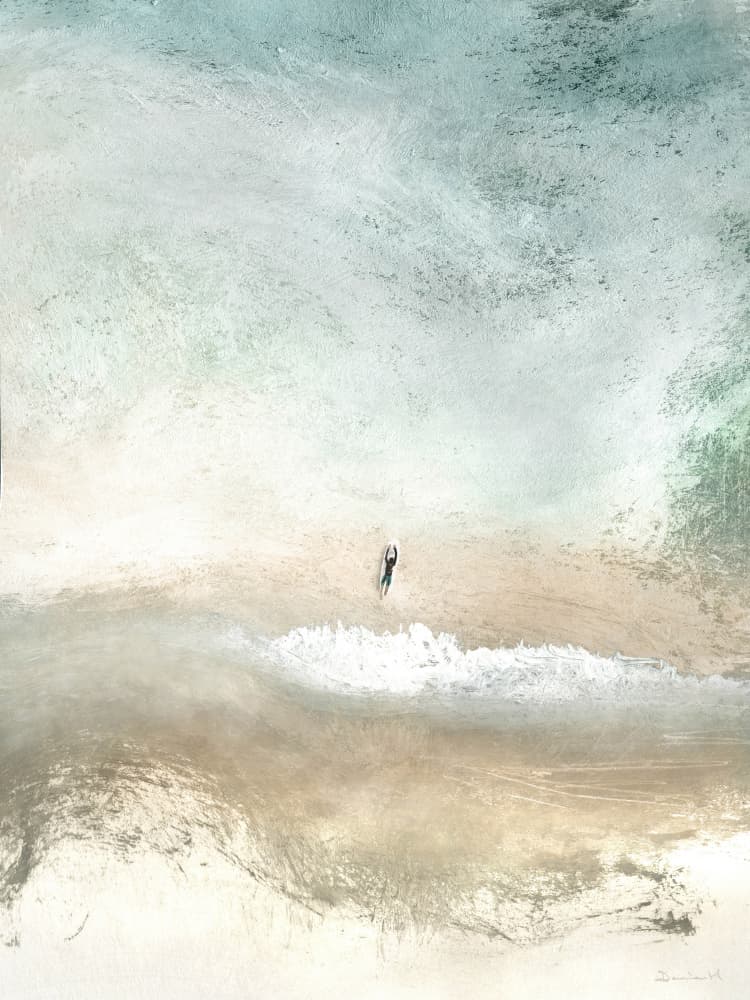 Quiet Ocean Moment by Dan Hobday — canvas wall art