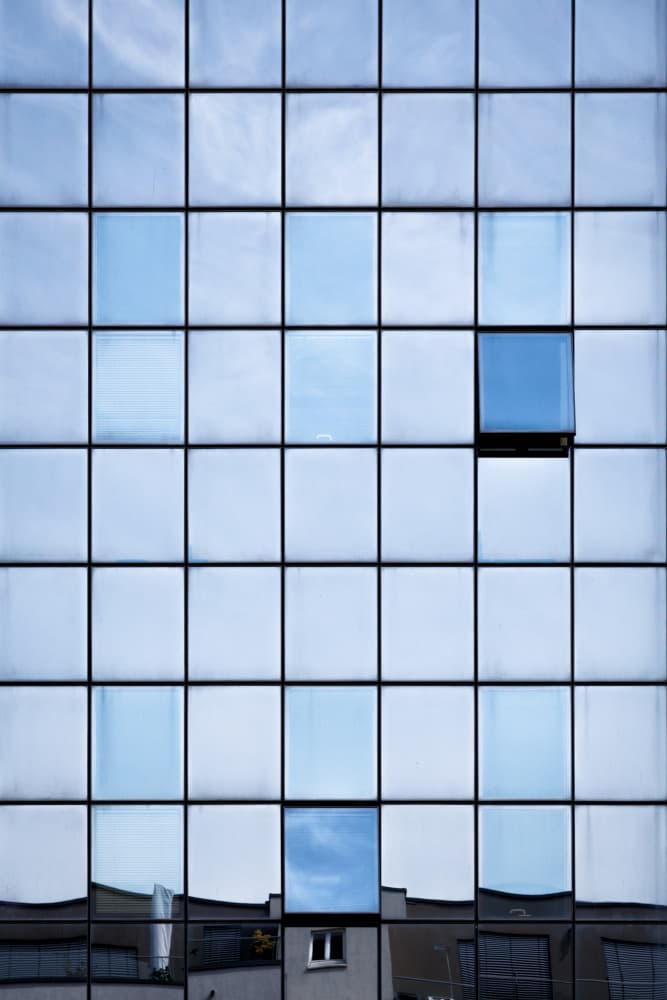 Modern Window Reflections by Peter Pfeiffer — canvas wall art