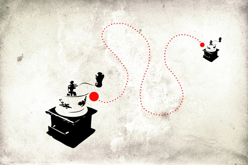 Coffee Grinder Journey by Rafal Kulik — canvas wall art