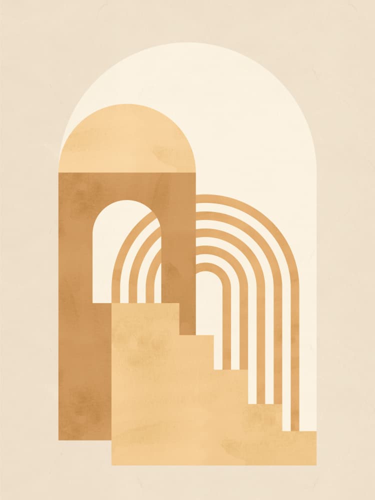 Warm Desert Arches by Vitor Costa — canvas wall art